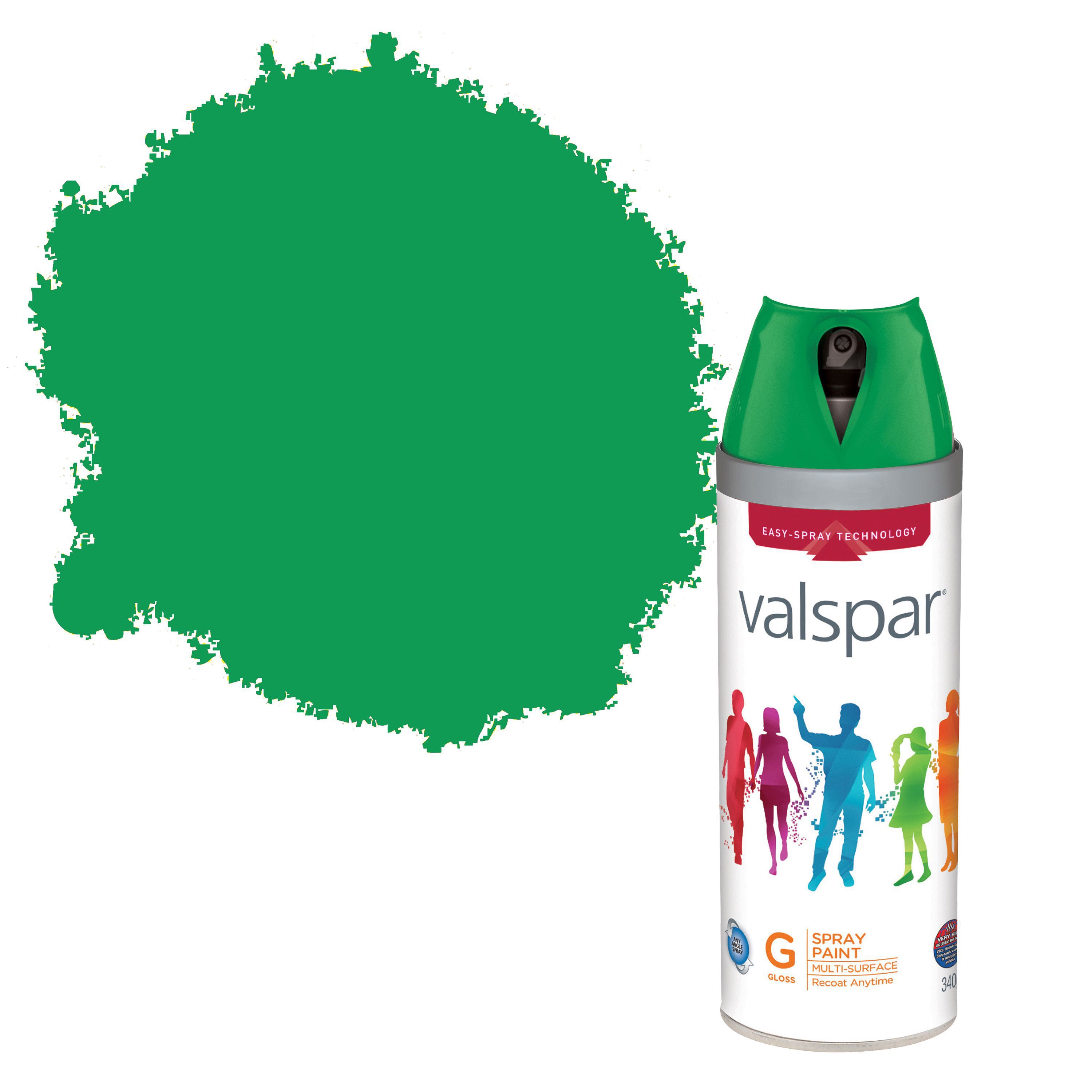 Valspar Kensington gardens green Gloss Spray paint 0.4L DIY at B&Q