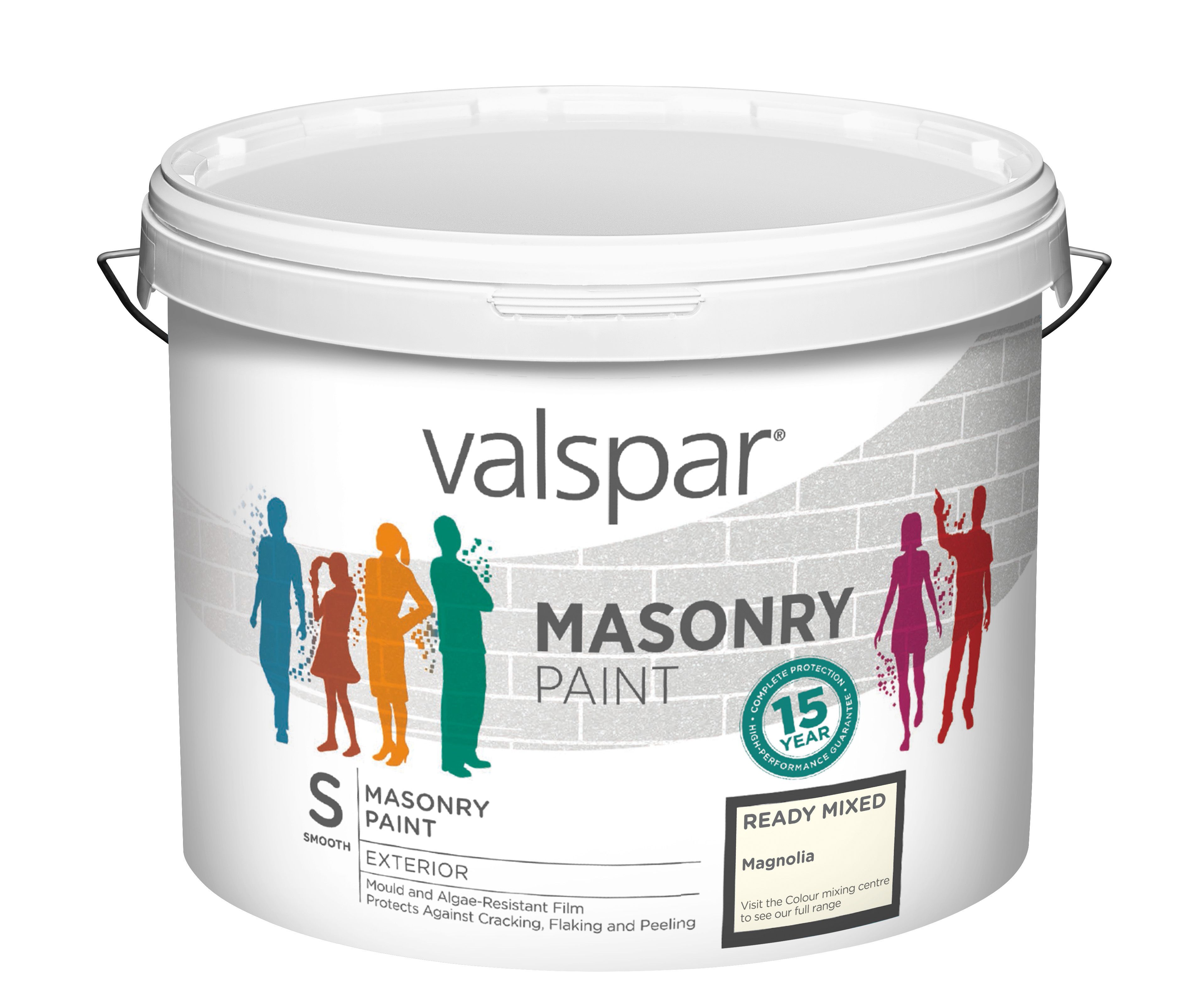 Valspar Magnolia Smooth Masonry paint 10L DIY at B&Q