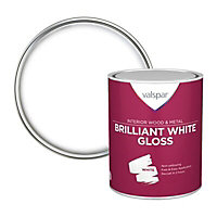 Valspar Pure brilliant white Gloss Metal & wood paint, 750ml