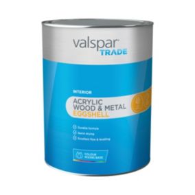 Valspar Trade Acrylic Wood & Metal Interior Multi-surface Eggshell Paint, Base A, Base A, 5L