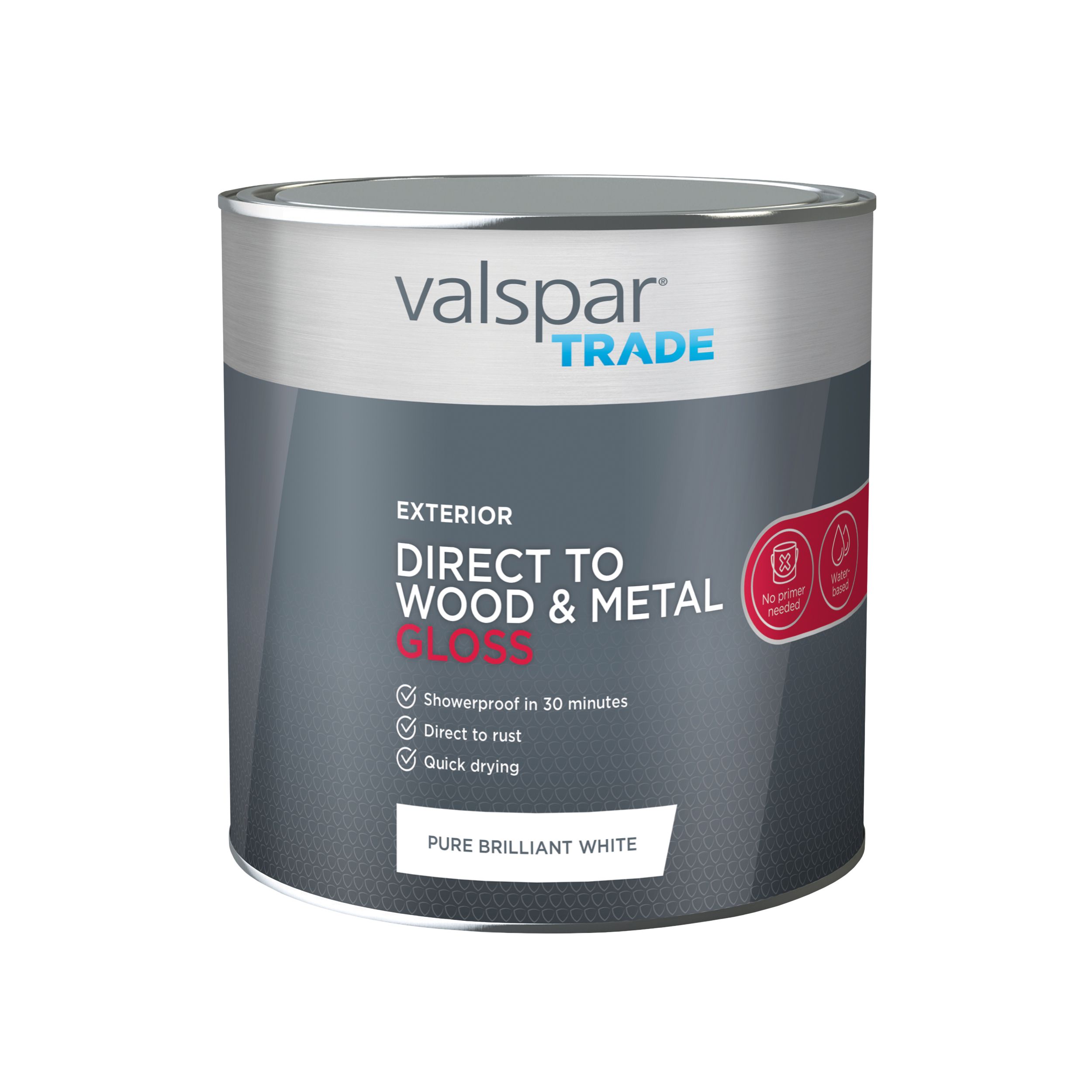Valspar Trade Exterior Direct to Wood & Metal Pure Brilliant White