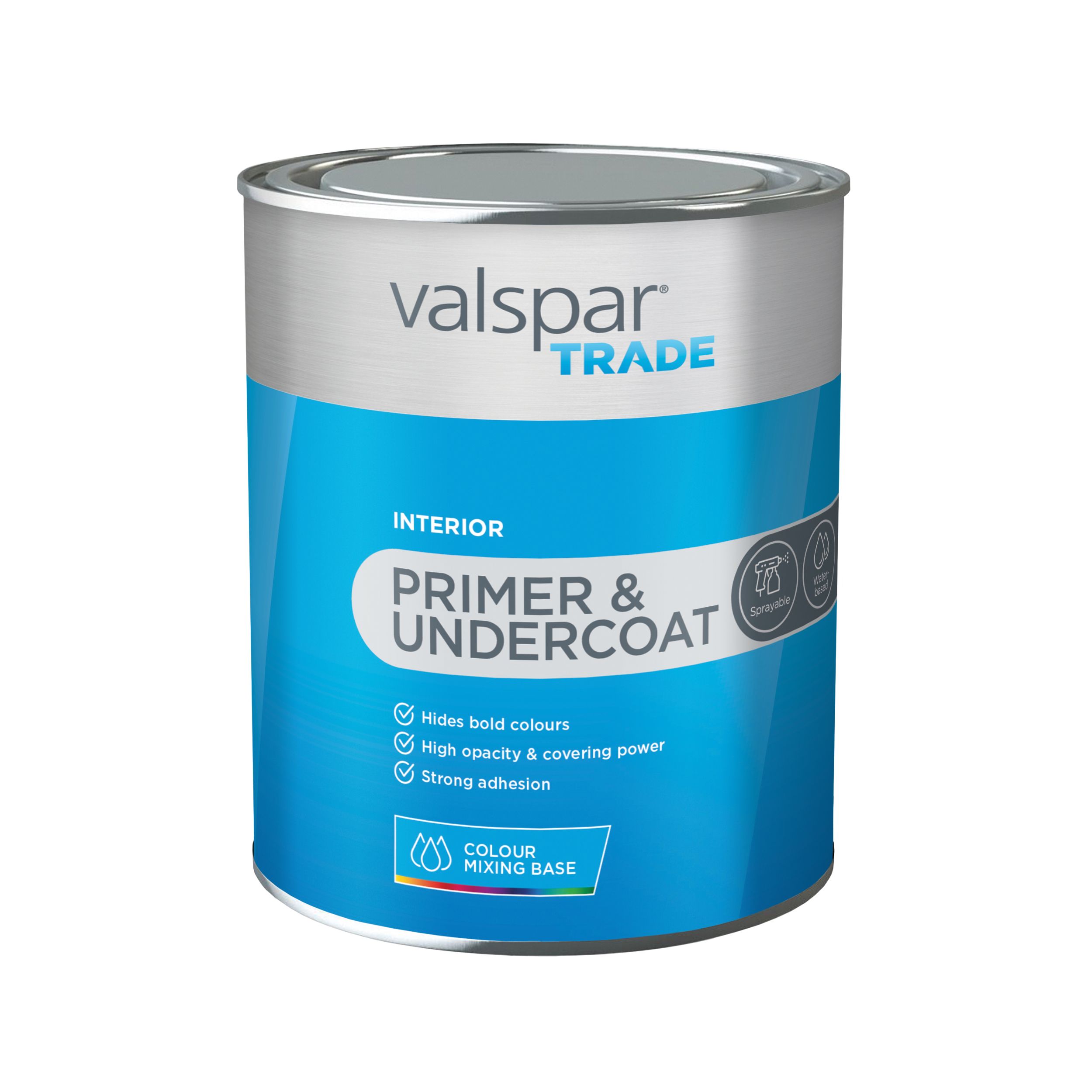Valspar Trade Interior Wall & ceiling Matt Primer & undercoat, Tintable