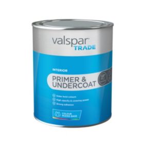 Valspar Trade Interior Wall & ceiling Matt Primer & undercoat, Tintable, 1L