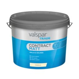Valspar Trade Magnolia Contract matt Emulsion paint, 10L
