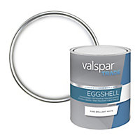 Valspar Trade Pure brilliant white Eggshell Metal & wood paint, 1L
