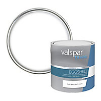 Valspar Trade Pure brilliant white Eggshell Metal & wood paint, 2.5L