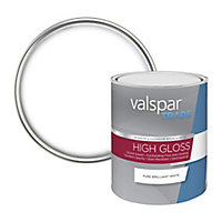 Valspar Trade Pure brilliant white Gloss Metal & wood paint, 1L