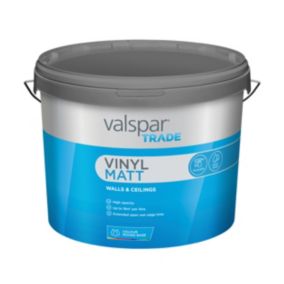 Valspar Trade Vinyl Interior Wall & ceiling Matt Paint, Base A, Base A, 10L