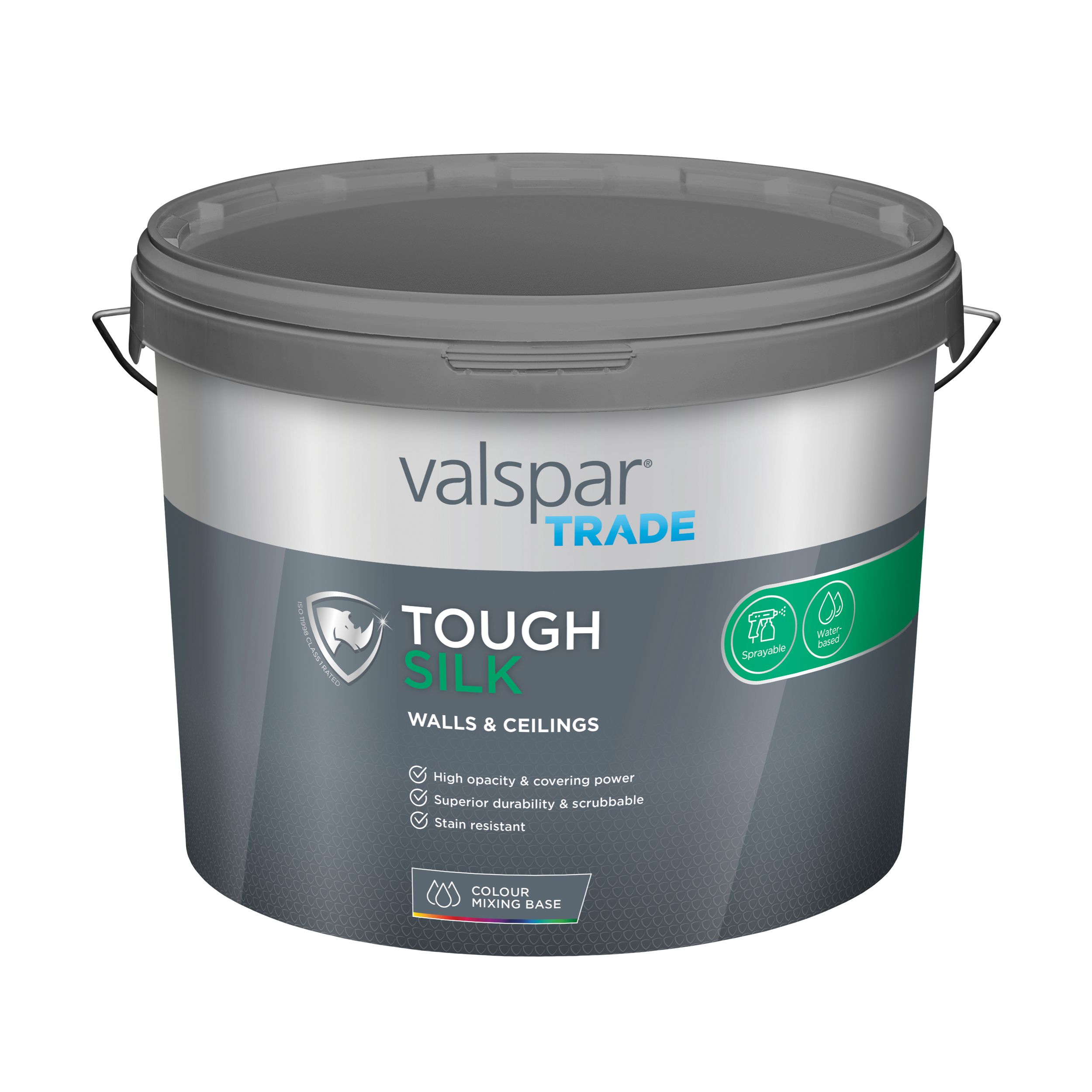 Valspar Trade Walls & Ceilings Interior Wall & ceiling Silk Emulsion, Base C, 10L