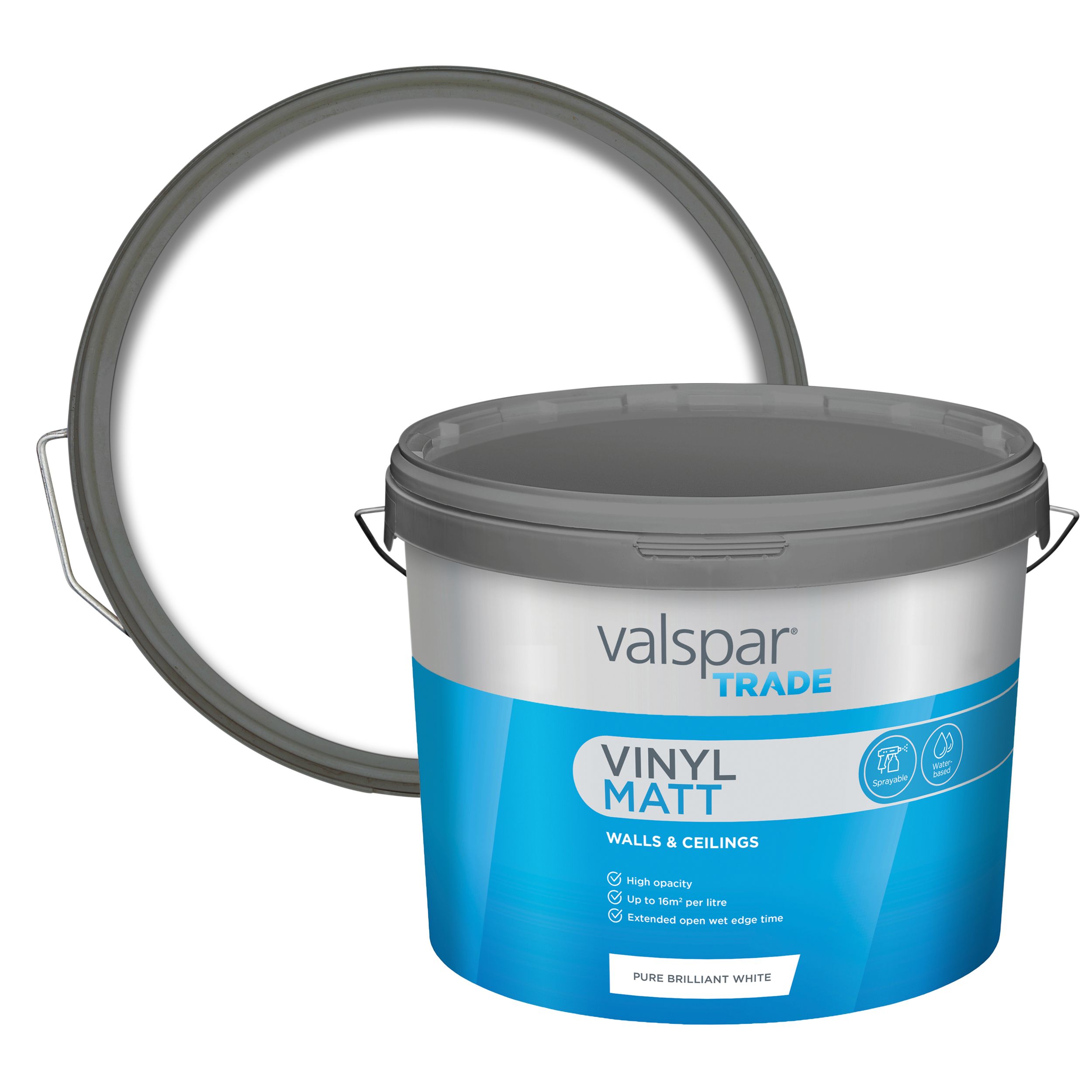 Valspar Trade Walls & Ceilings Pure Brilliant White Vinyl matt Emulsion