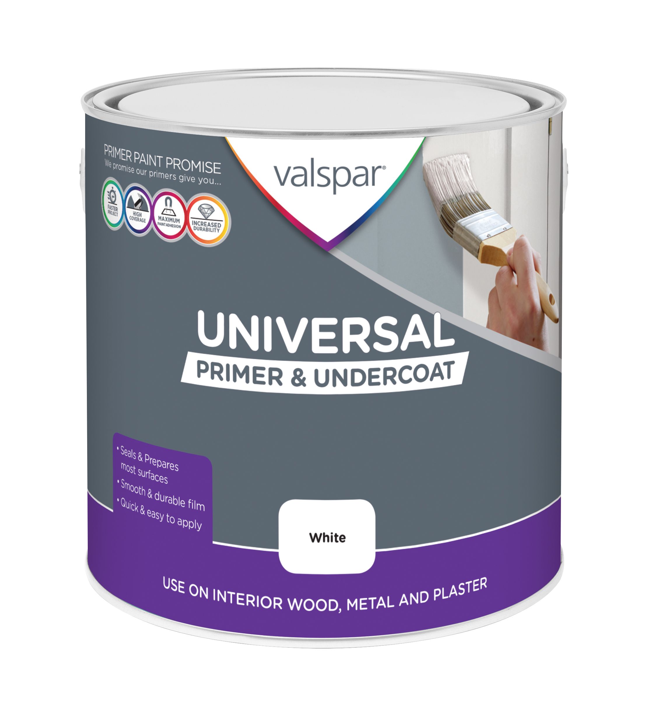 Valspar Universal White Multi-surface Primer & undercoat, 2.5L