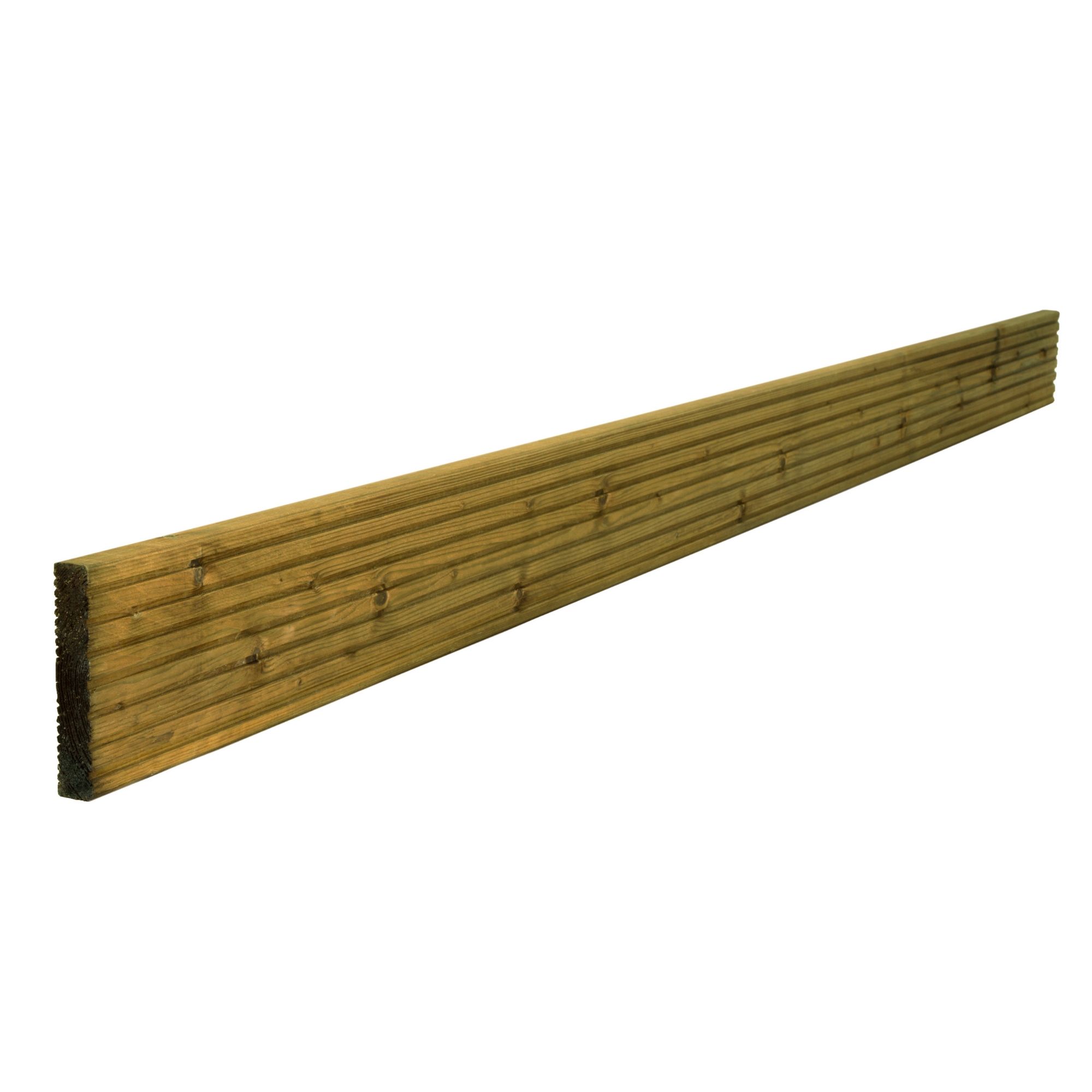 Value Green Spruce Deck board (L)1.8m (W)120mm (T)24mm