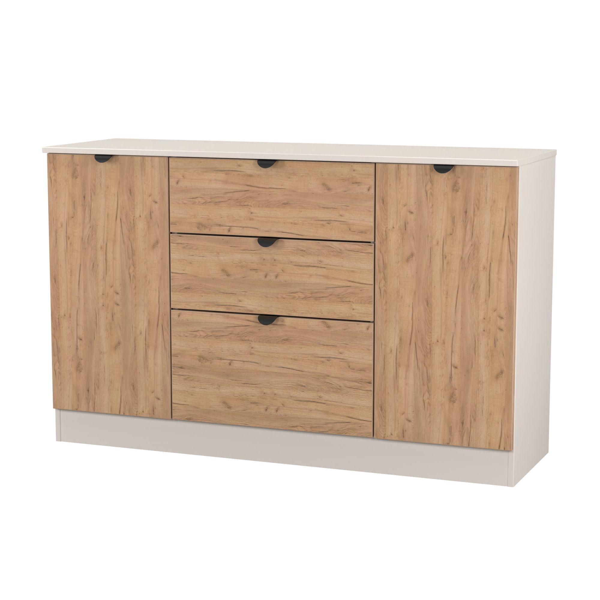Varese Ready assembled Matt kashmir 3 drawer Sideboard (H)785mm (W