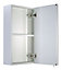 Varese White Mirrored Cabinet (W)300mm (H)550mm