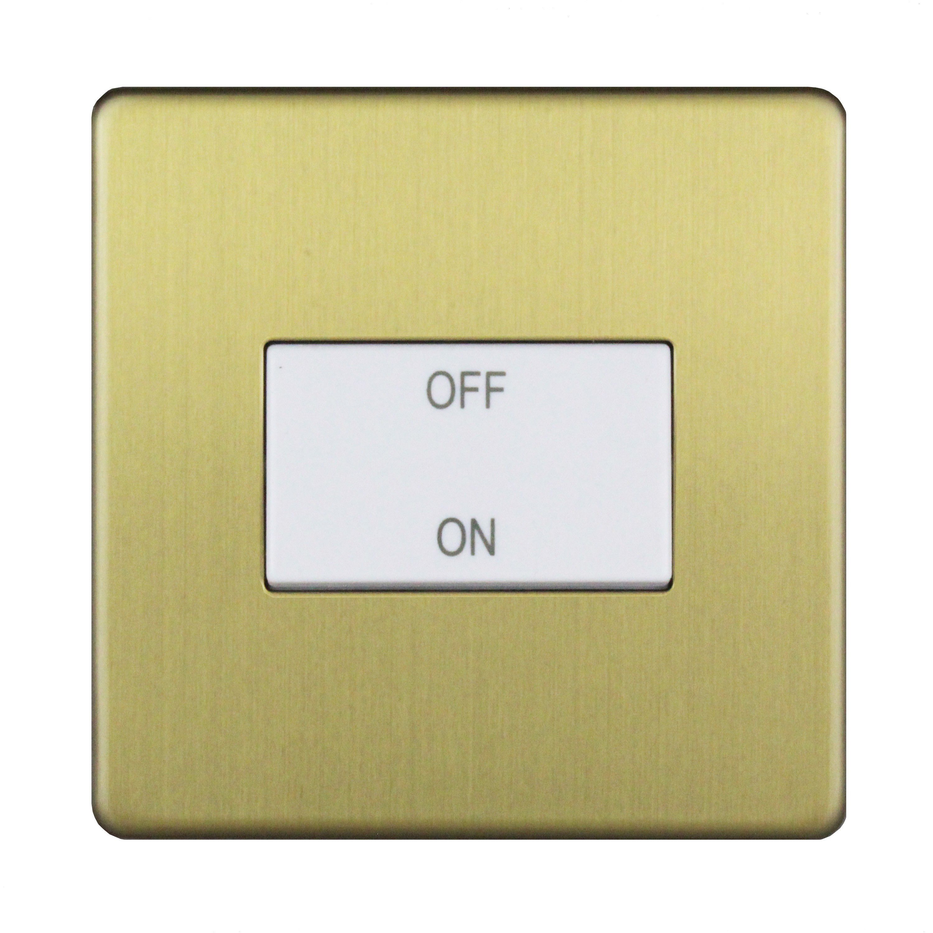 Varilight 10A Low Control switch Brass effect