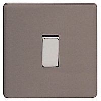 Varilight 10A Single 3 way Intermediate switch Grey