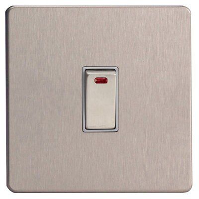 Varilight 20A 1 way Cooker Screwless Switch