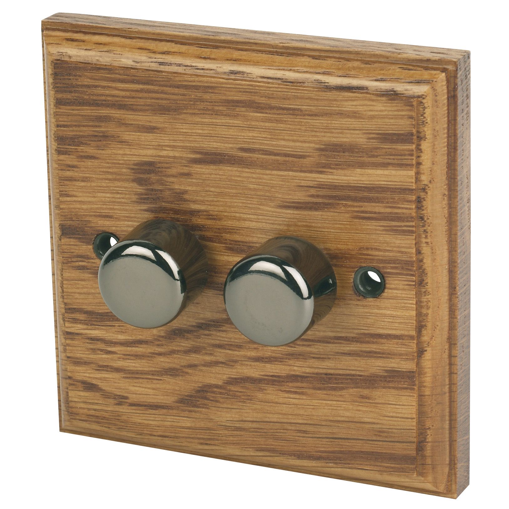 Varilight Oak profile Double 2 way Dimmer switch