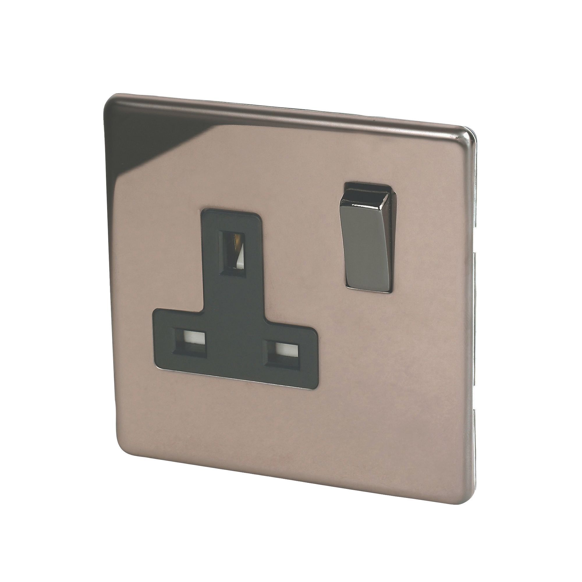 Varilight Single 13A Socket & Black inserts