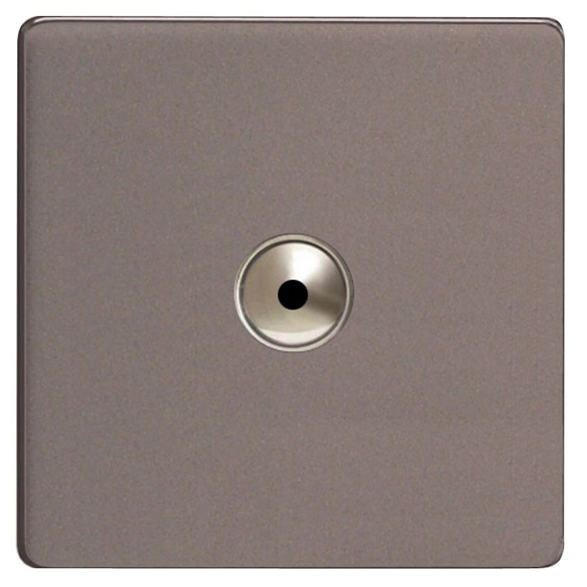 Varilight Slate grey 1 way Dimmer switch