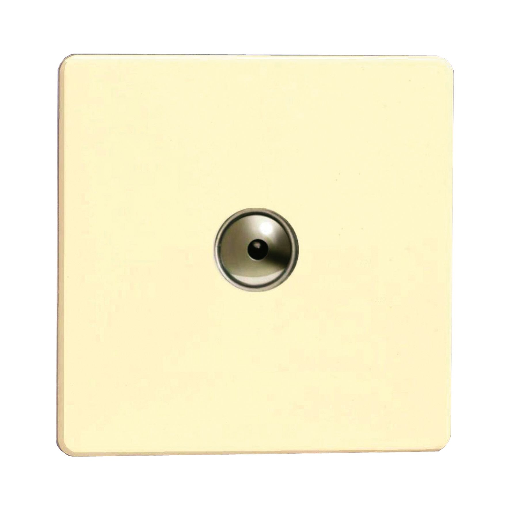 Varilight White chocolate 1 way Single Dimmer switch