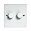 Varilight White Double 2 way Dimmer switch