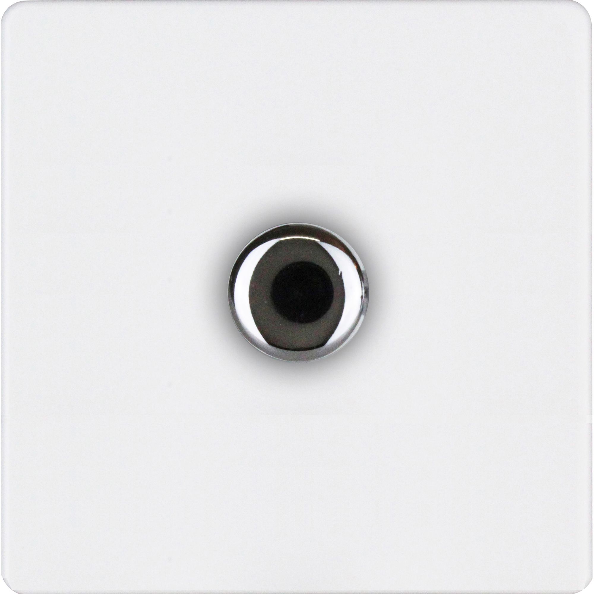 Varilight White profile Single 2 way Screwless Dimmer switch