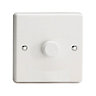 Varilight White Raised profile Single 2 way Dimmer switch