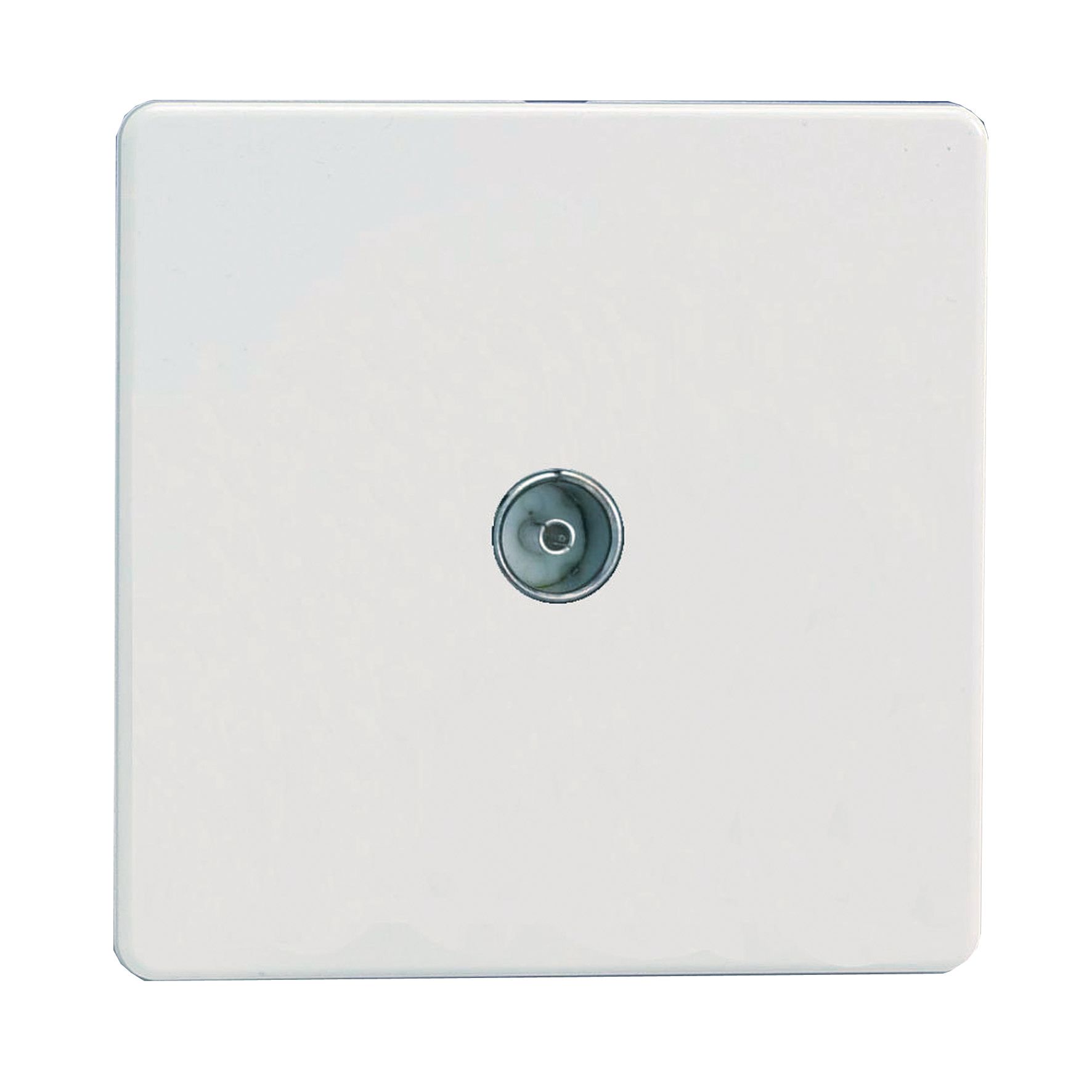 Varilight White Screwless Coaxial socket