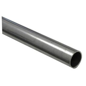 Varnished Cold-pressed steel Round Tube, (L)1m (Dia)10mm (T)1mm