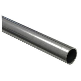 Varnished Cold-pressed steel Round Tube, (L)1m (Dia)12mm (T)1mm