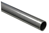 Varnished Cold-pressed steel Round Tube, (L)1m (Dia)20mm (T)1.25mm