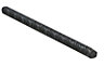 Varnished Hot-rolled steel Twisted Round Bar, (L)1m (Dia)10mm