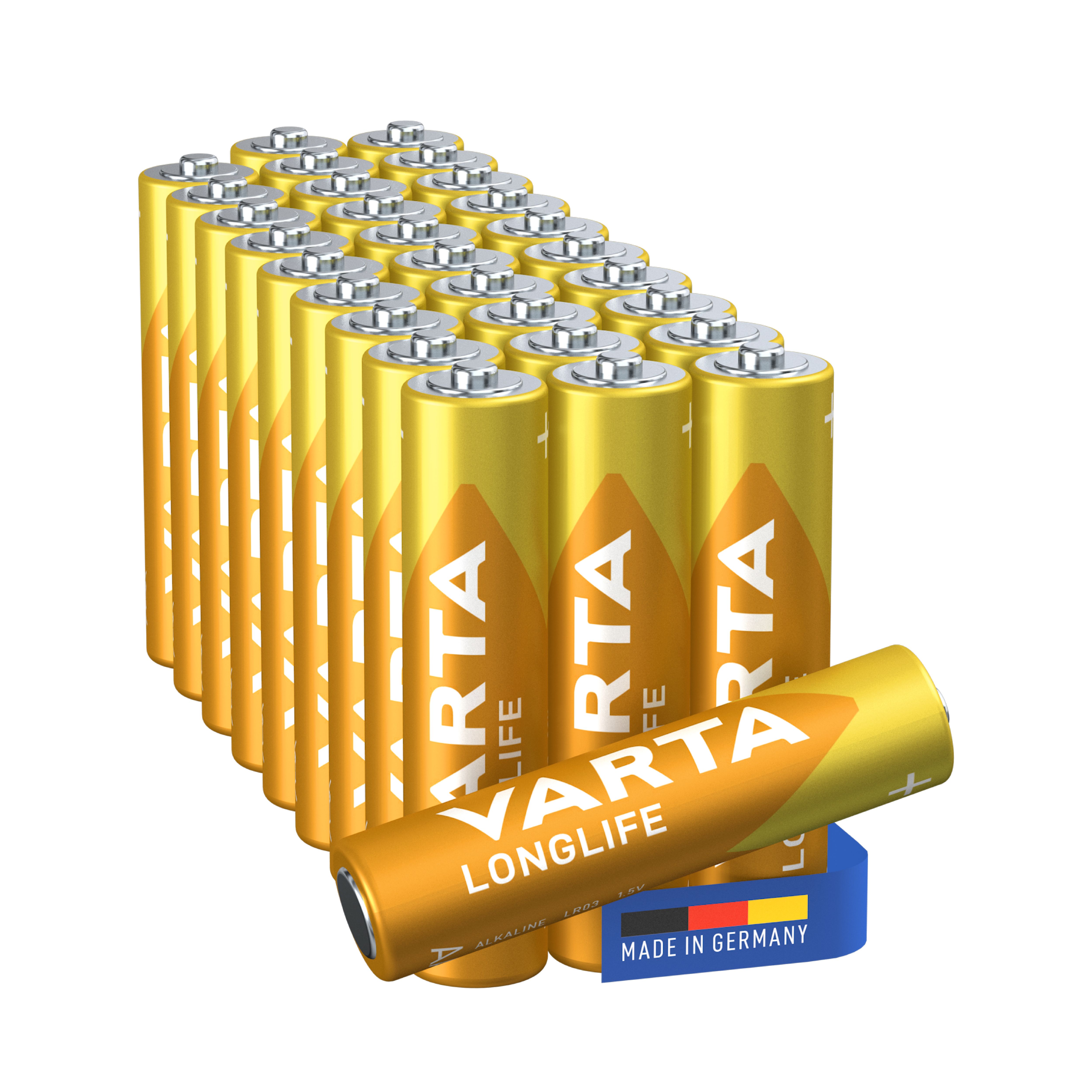 Varta 1.5V 1.2 Batteries, Pack of 30