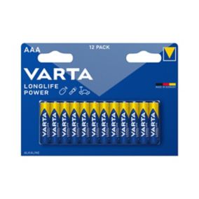 Varta 1.5V 1270mAh AAA Batteries, Pack of 12