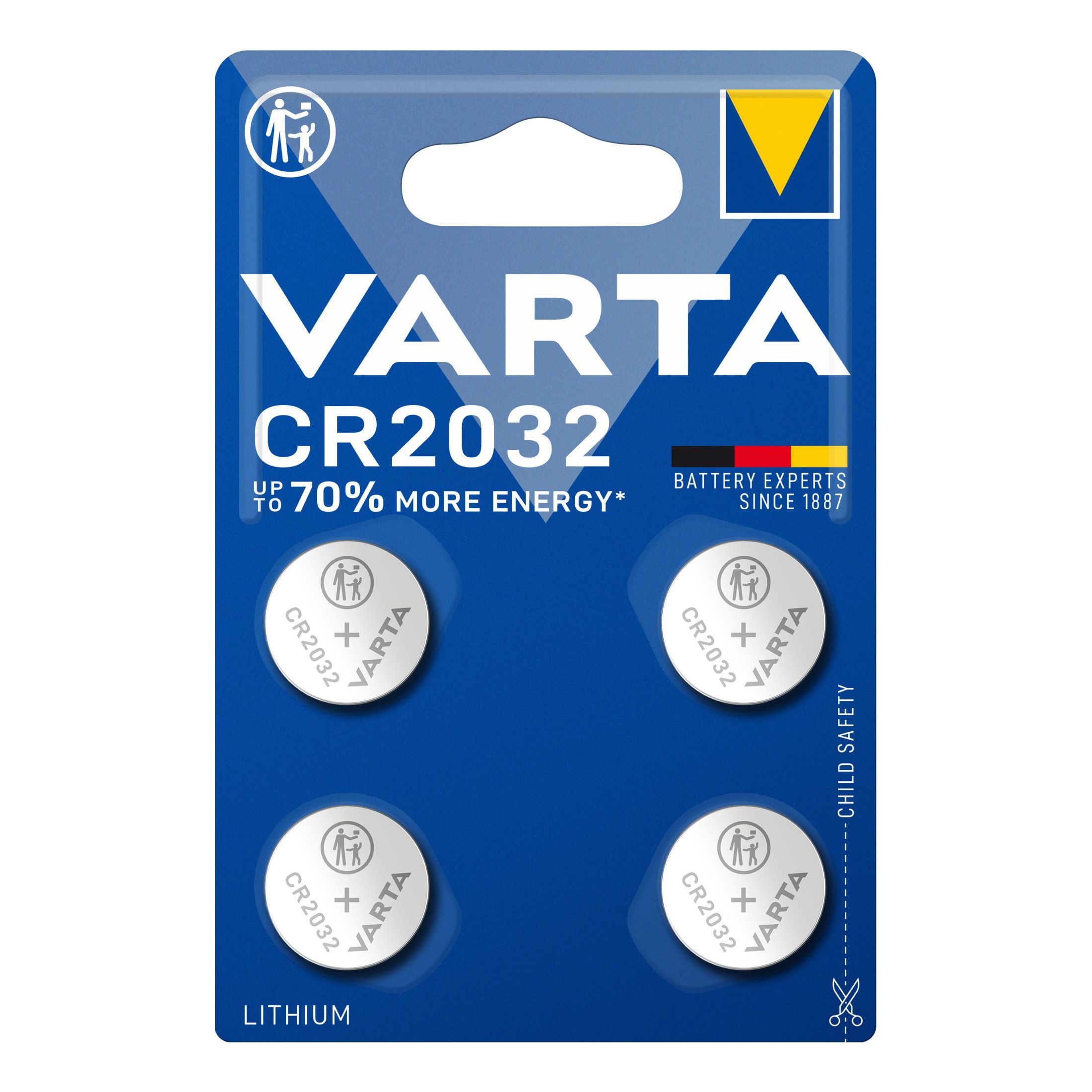 Varta CR2032 Battery, Pack of 4