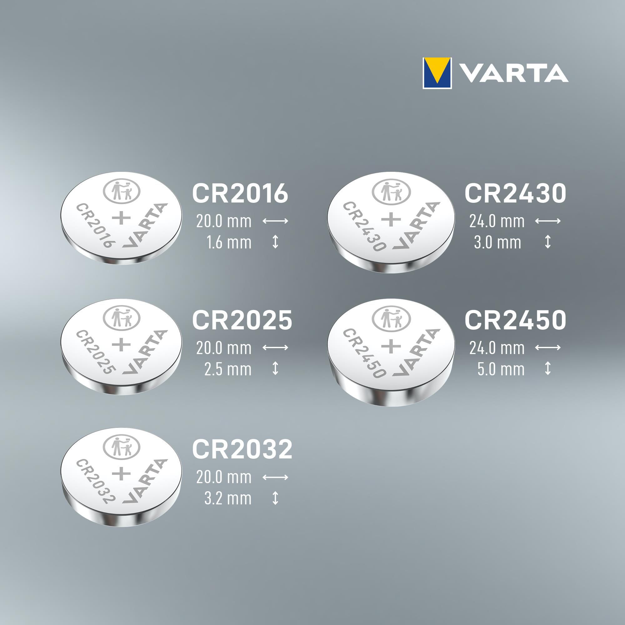 Varta CR2032 Coin cell batteries, Pack of 4