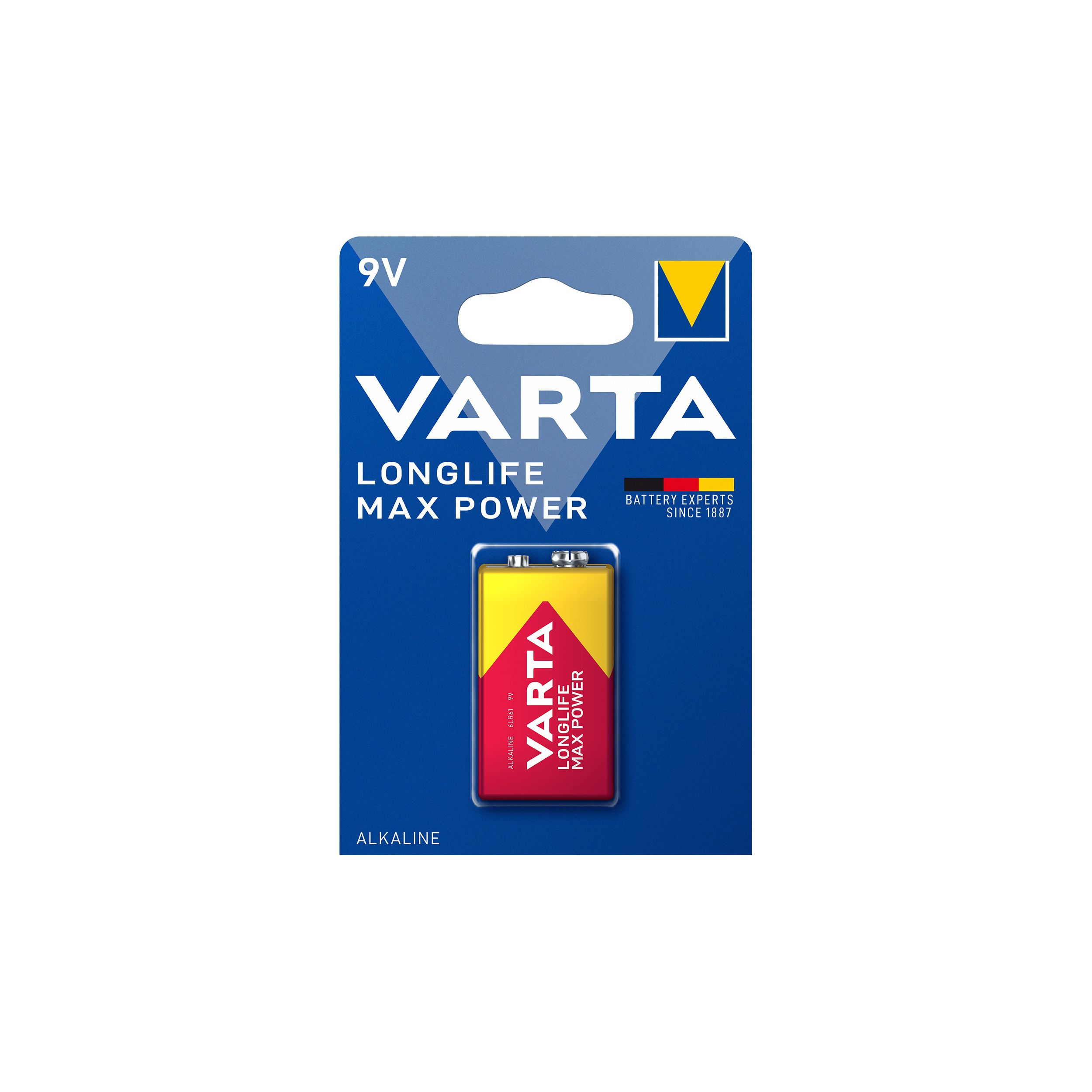 Varta Longlife Max Power 9V Battery