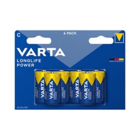 Varta Longlife Power C (LR14) Battery, Pack of 6