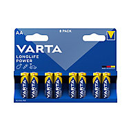 Varta Longlife Power Non-rechargeable AA Battery, Pack of 8