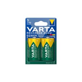 Varta Recharge ACCU Power Rechargeable D (LR20) Battery, Pack of 2