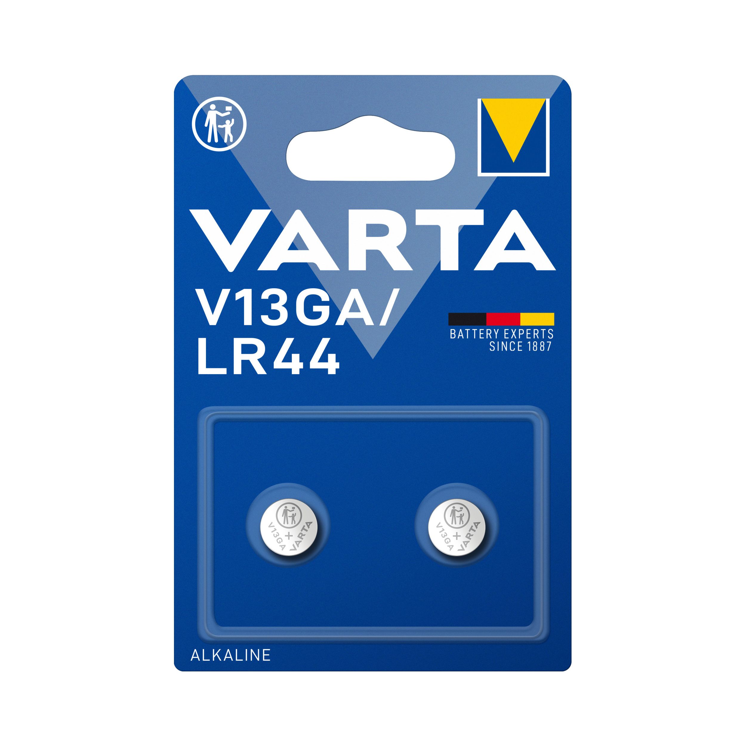 Varta V13GA Button cell batteries, Pack of 2