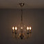 Vas Chandelier Gold effect 5 Lamp Ceiling light