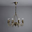 Vas Chandelier Gold effect 8 Lamp Ceiling light