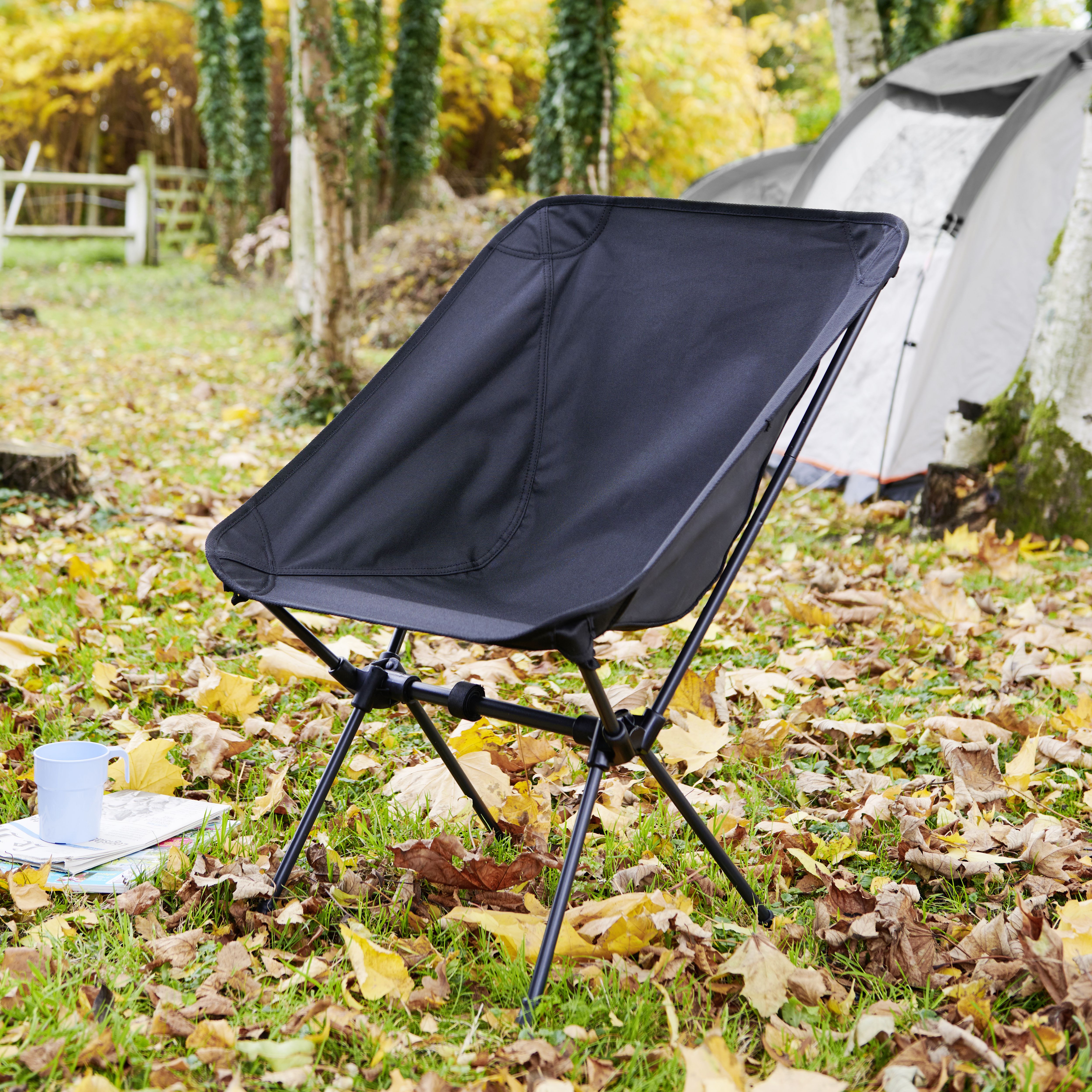 Vatani Black Folding Camping chair