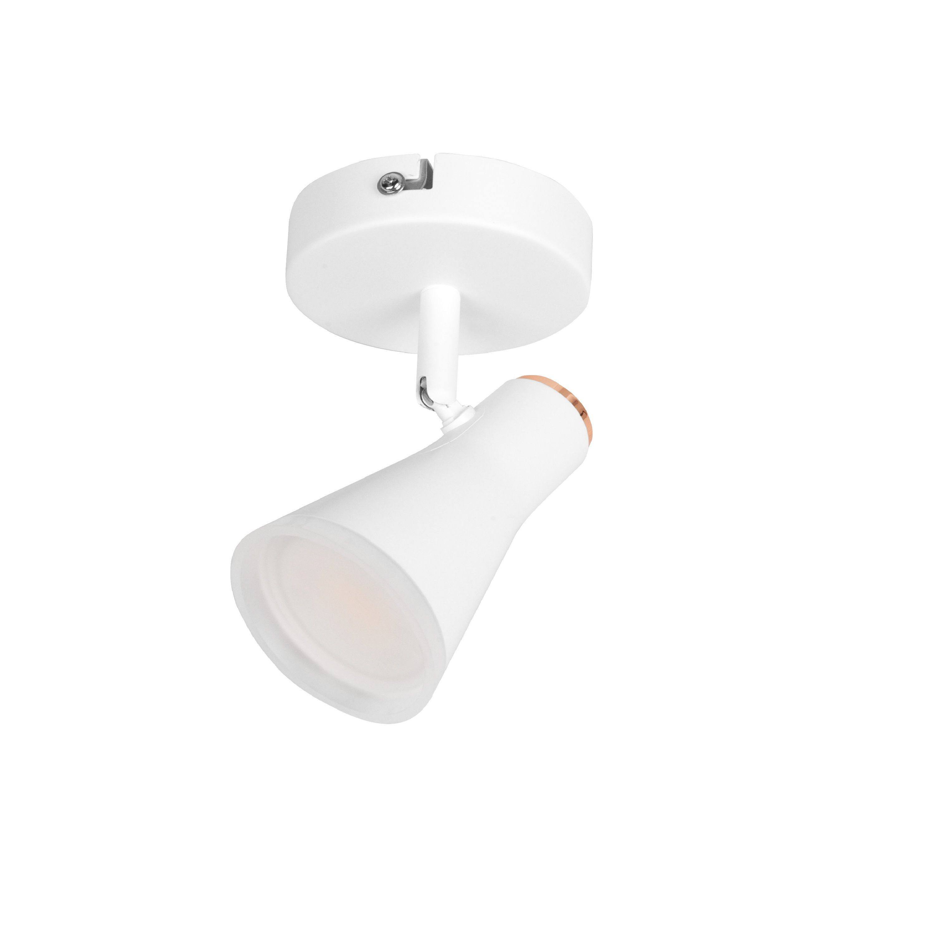 Vaughan Modern Satin White Gold effect Spotlight