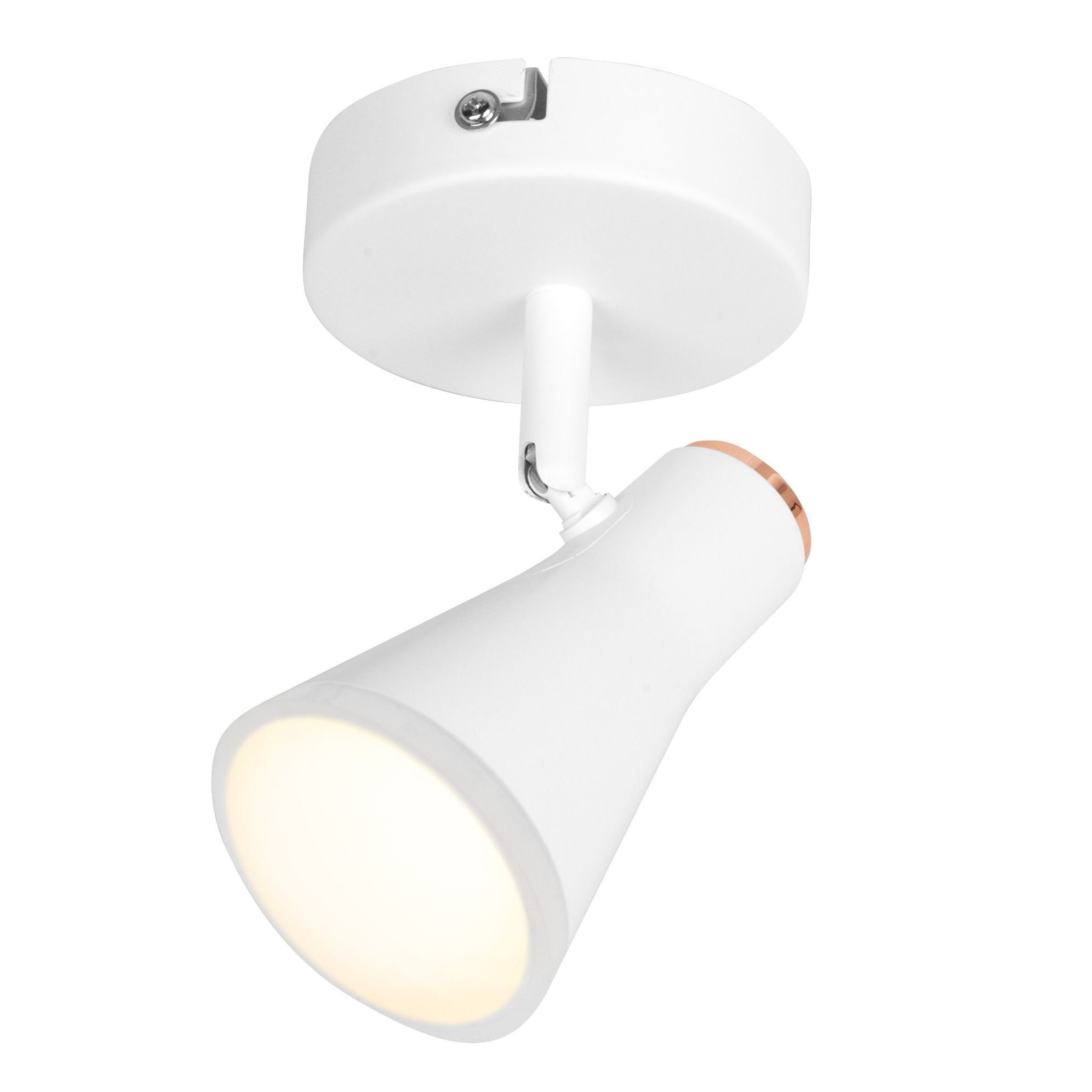 Vaughan Modern Satin White Gold effect Spotlight