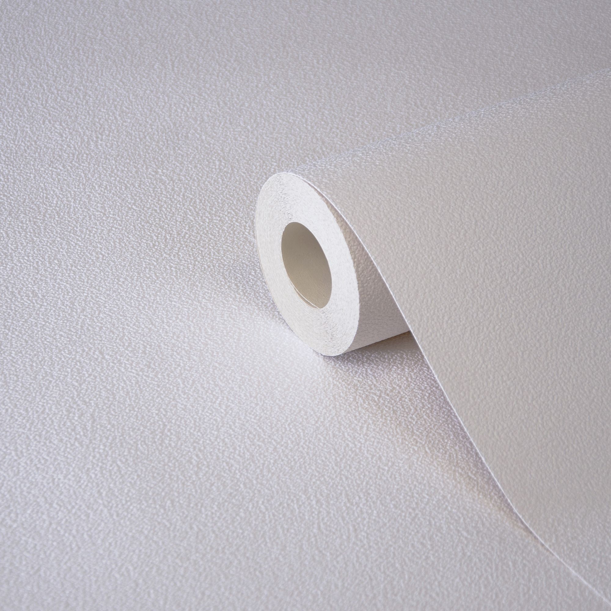 Vauquois White Plaster effect Contemporary Textured Wallpaper