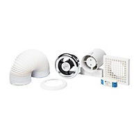 VDISL100T Bathroom Shower fan kit with lights