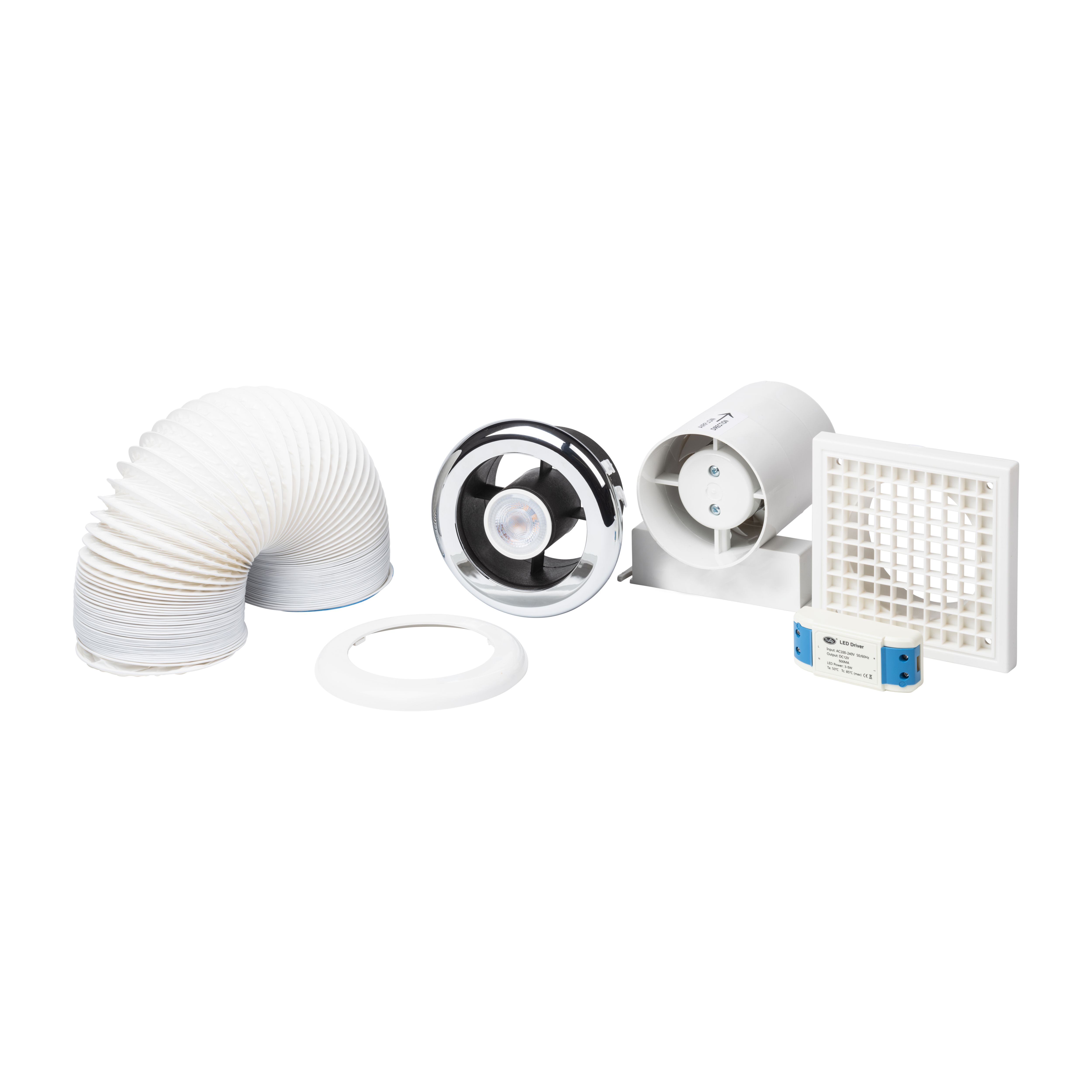 VDISL100T Bathroom Shower fan kit with lights | DIY at Bu0026Q